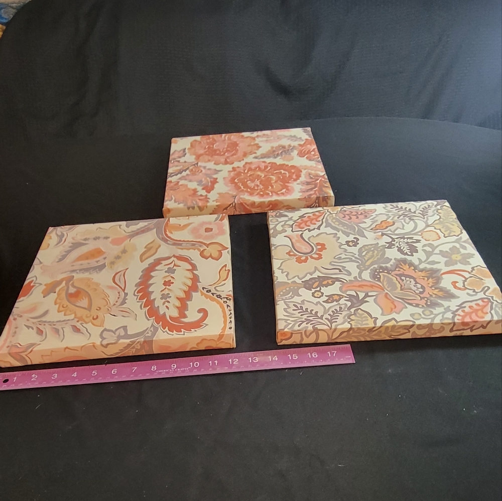 3 piece canvas wall art